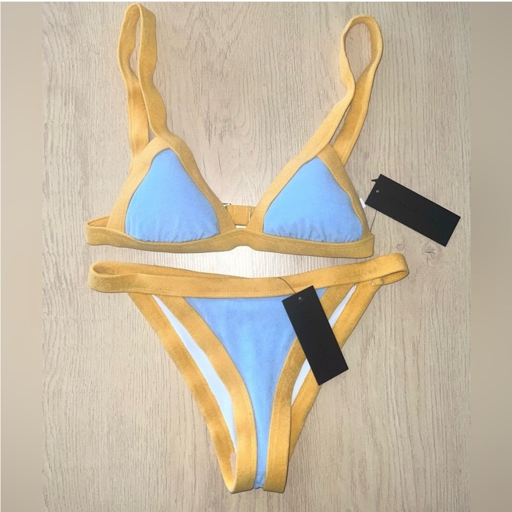 NWT Gianni Bini Terry Cloth Bikini Set XS